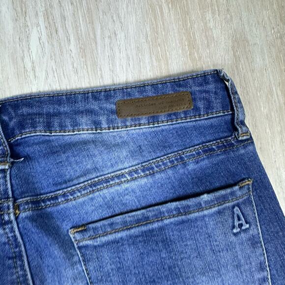 Articles of Society Distressed Mid Rise Skinny Ankle Blue Denim Casual Jeans 27 - Picture 9 of 16